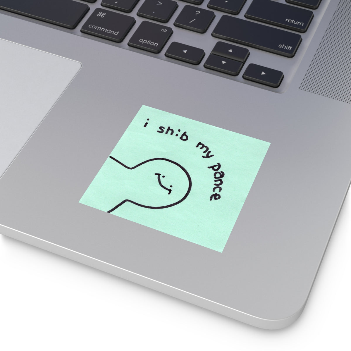 "i shib my pance" vinyl sticker!