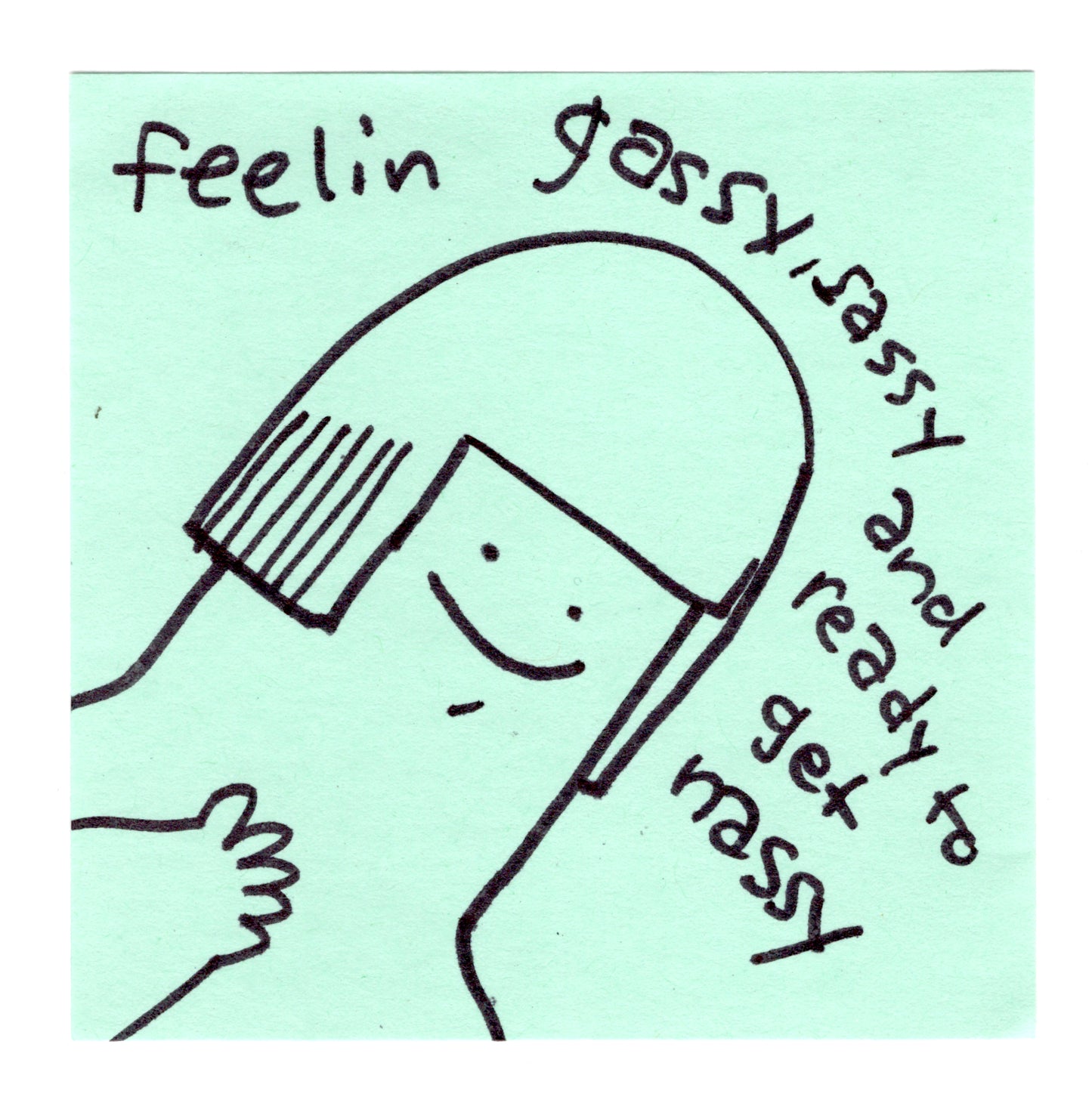 Gassy and Sassy Sticker!