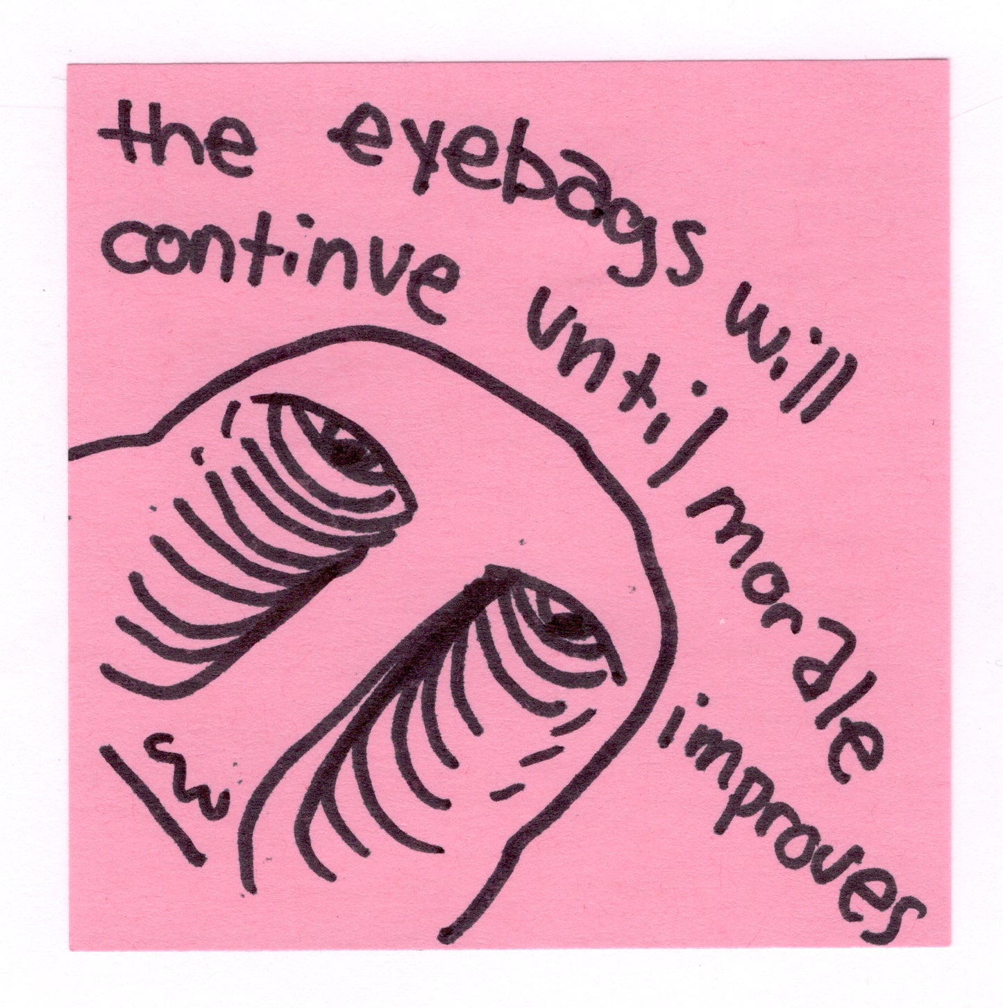 Eye Bags Sticker!