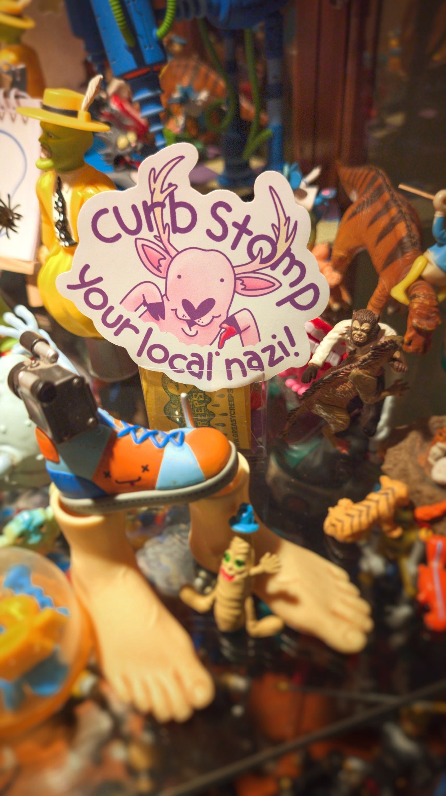 Curb stomp sticker!