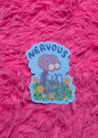 Nervous sticker!