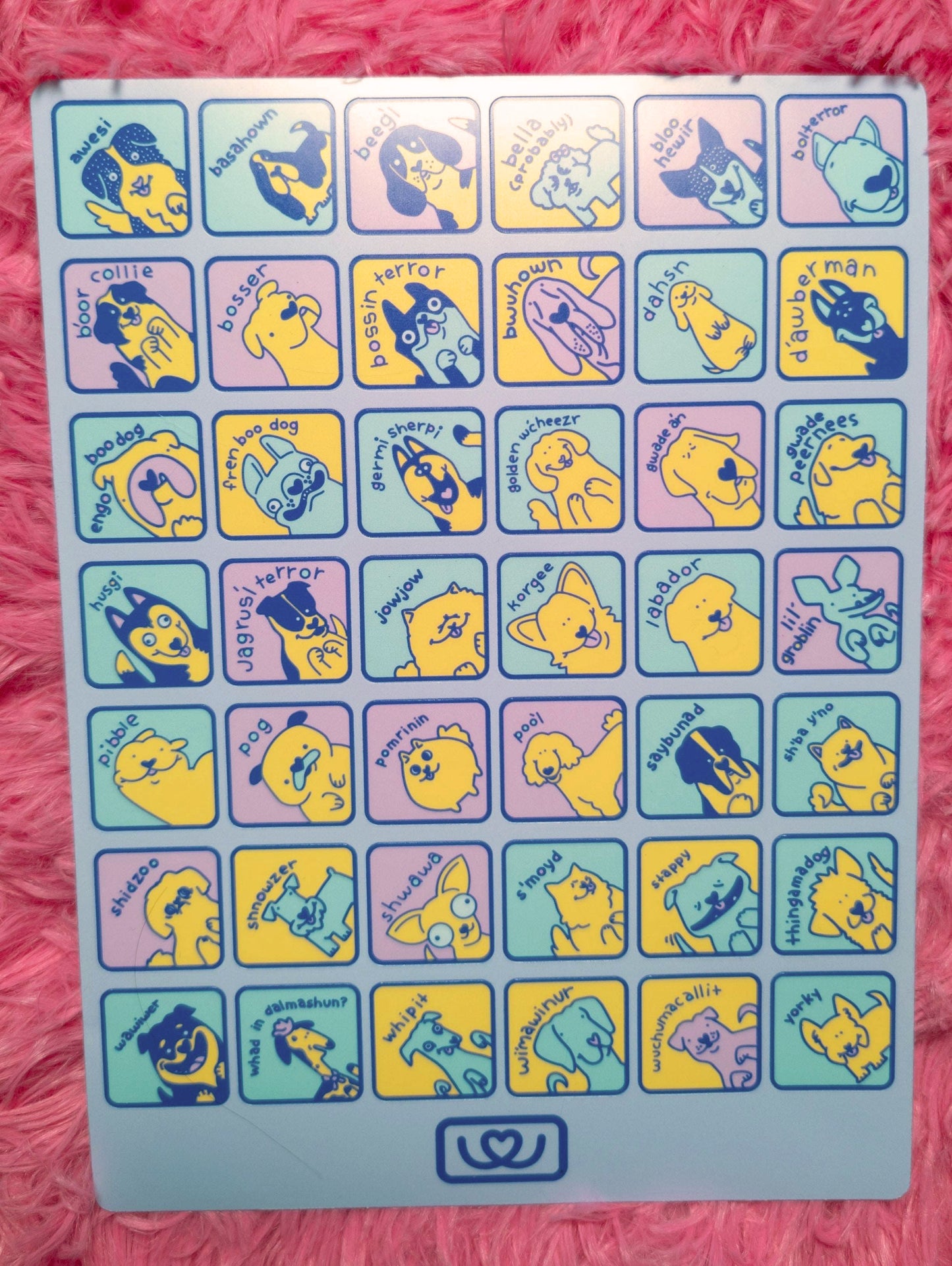 Dog breed sticker sheet!
