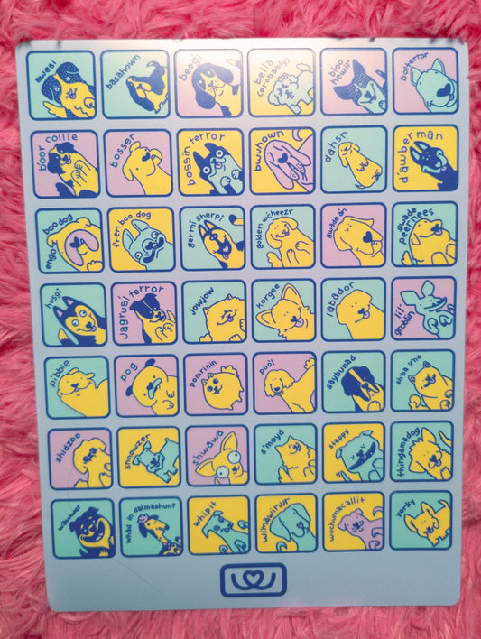Dog breed sticker sheet!