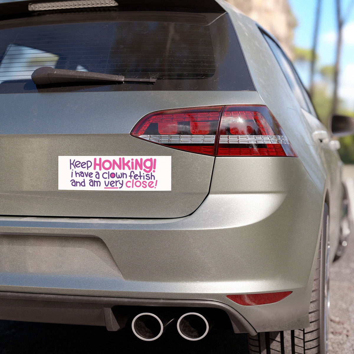 "Keep Honking" bumper magnet!