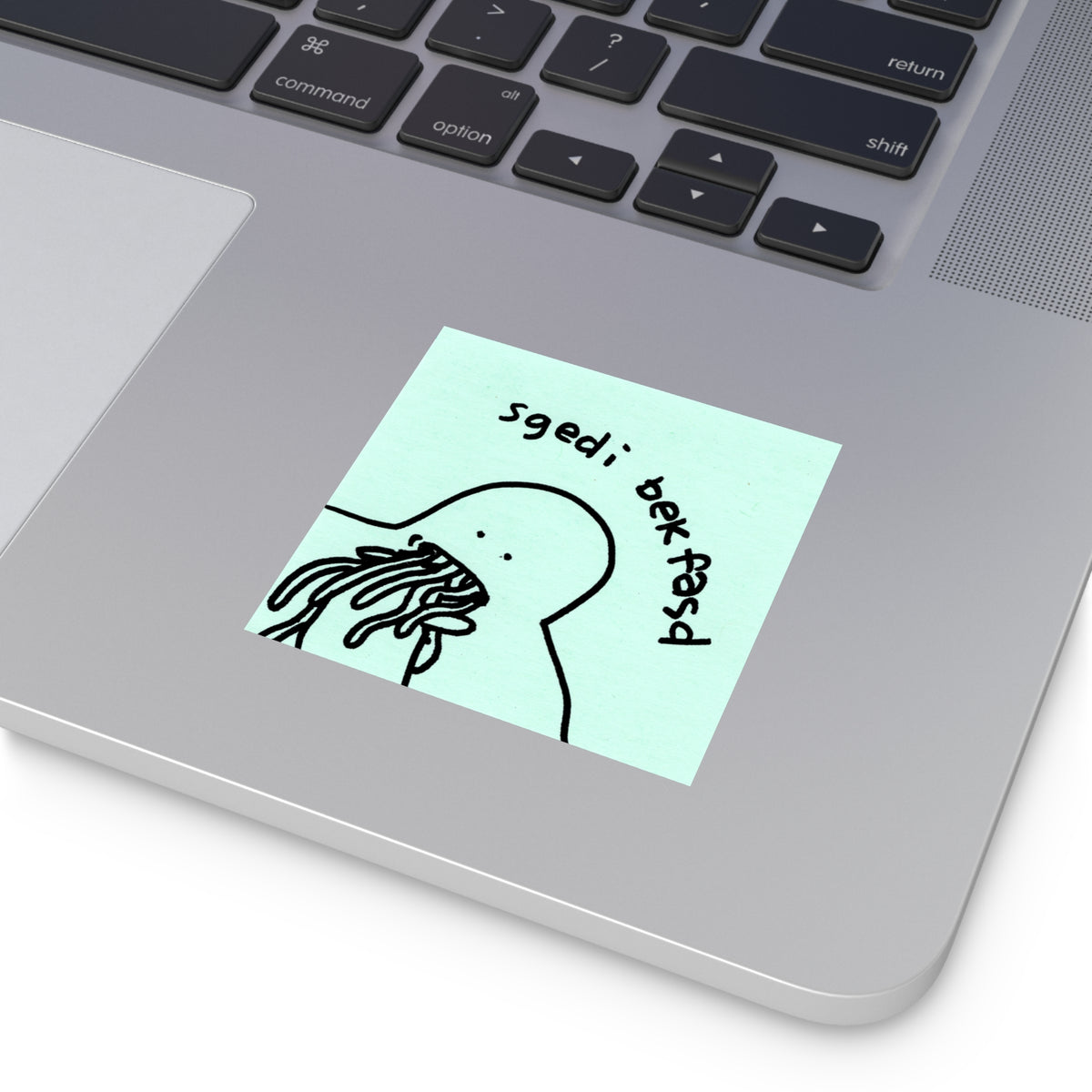 "sgedi bekfasd" vinyl sticker!