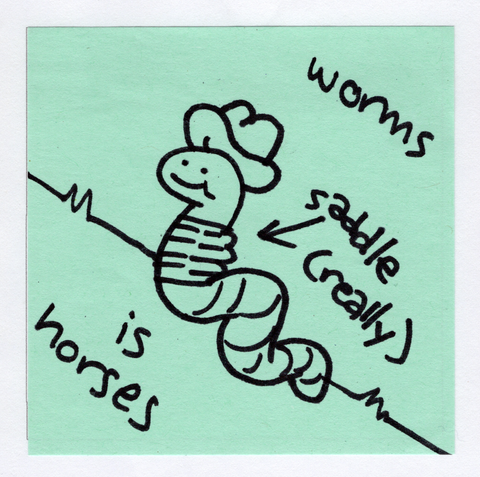worms is horses original!
