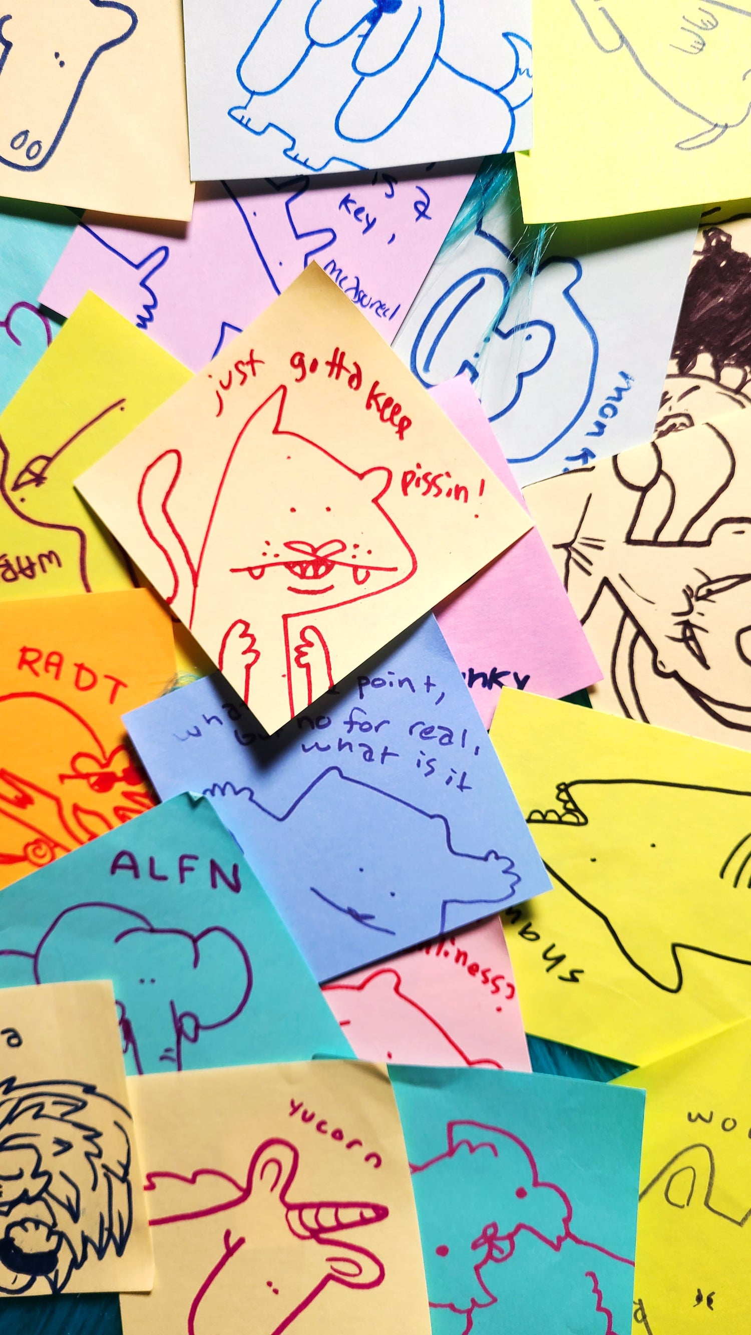 Random Original Postit! - Whatstheirface - ["Bear","Cute","Drawing","original","Pink","Whatstheirface"] - 