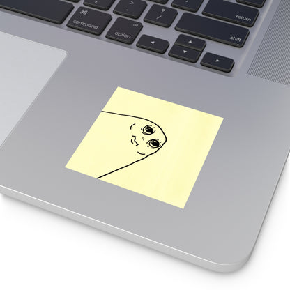 "huh" vinyl sticker!