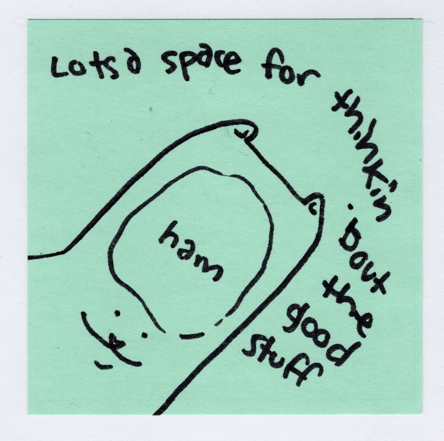 Think about the good stuff original! - Whatstheirface - ["bear","nonsense"] - 