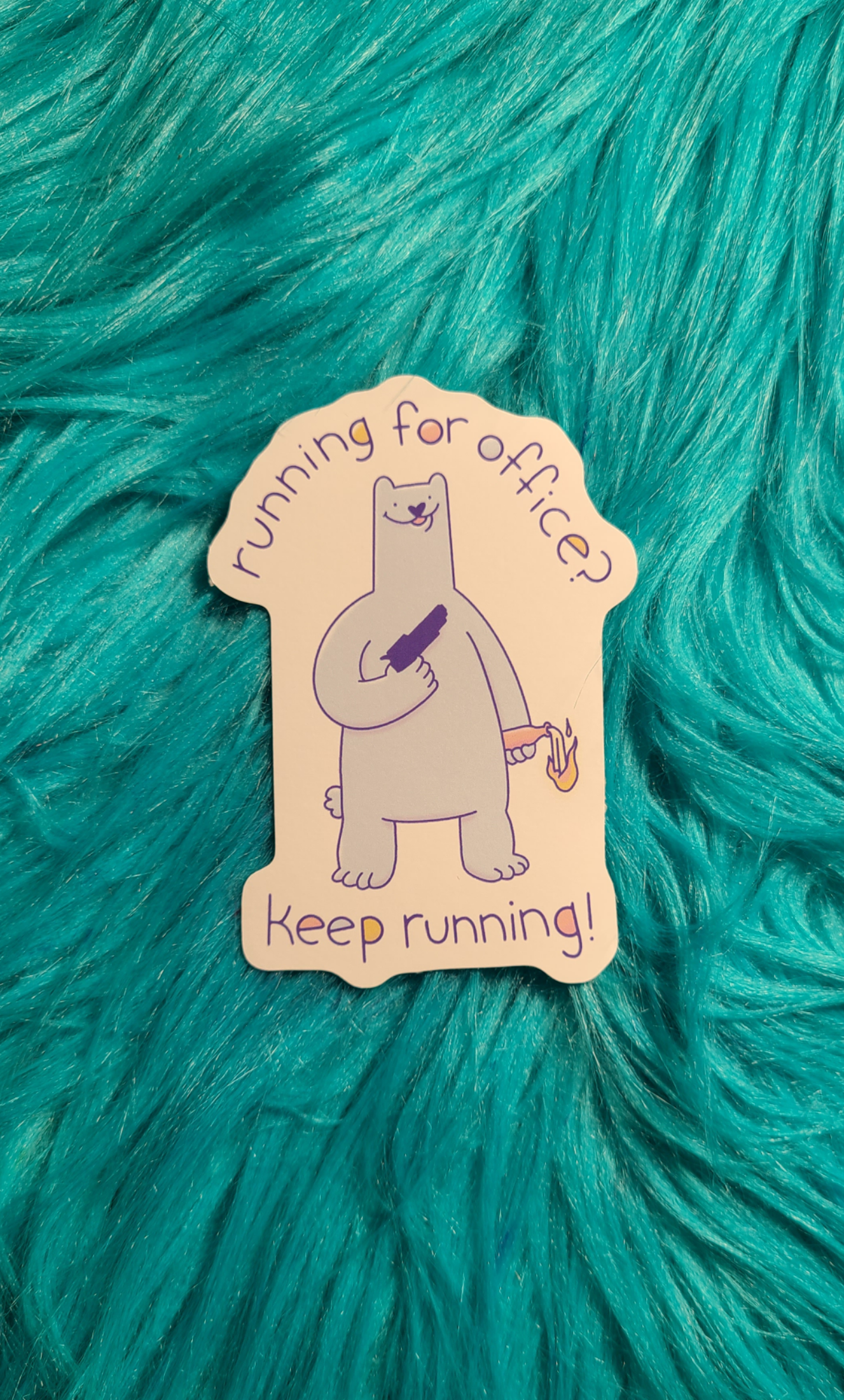 Running for Office Sticker! - Whatstheirface