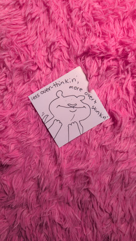 Less over thinking sticker!