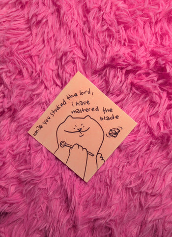 Mastered the blade sticker!