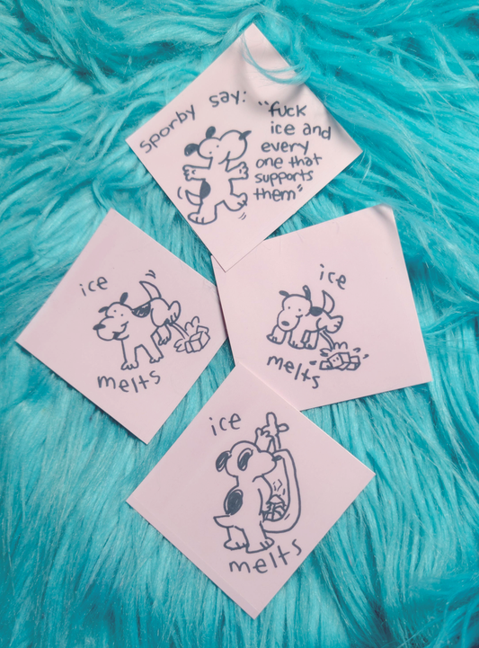 Spupi melts ice Sticker pack!