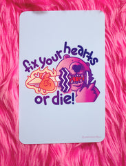 Fix your hearts print!