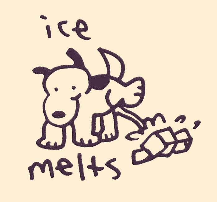 Ice Melts Embroidered Tee! *pre-order!*