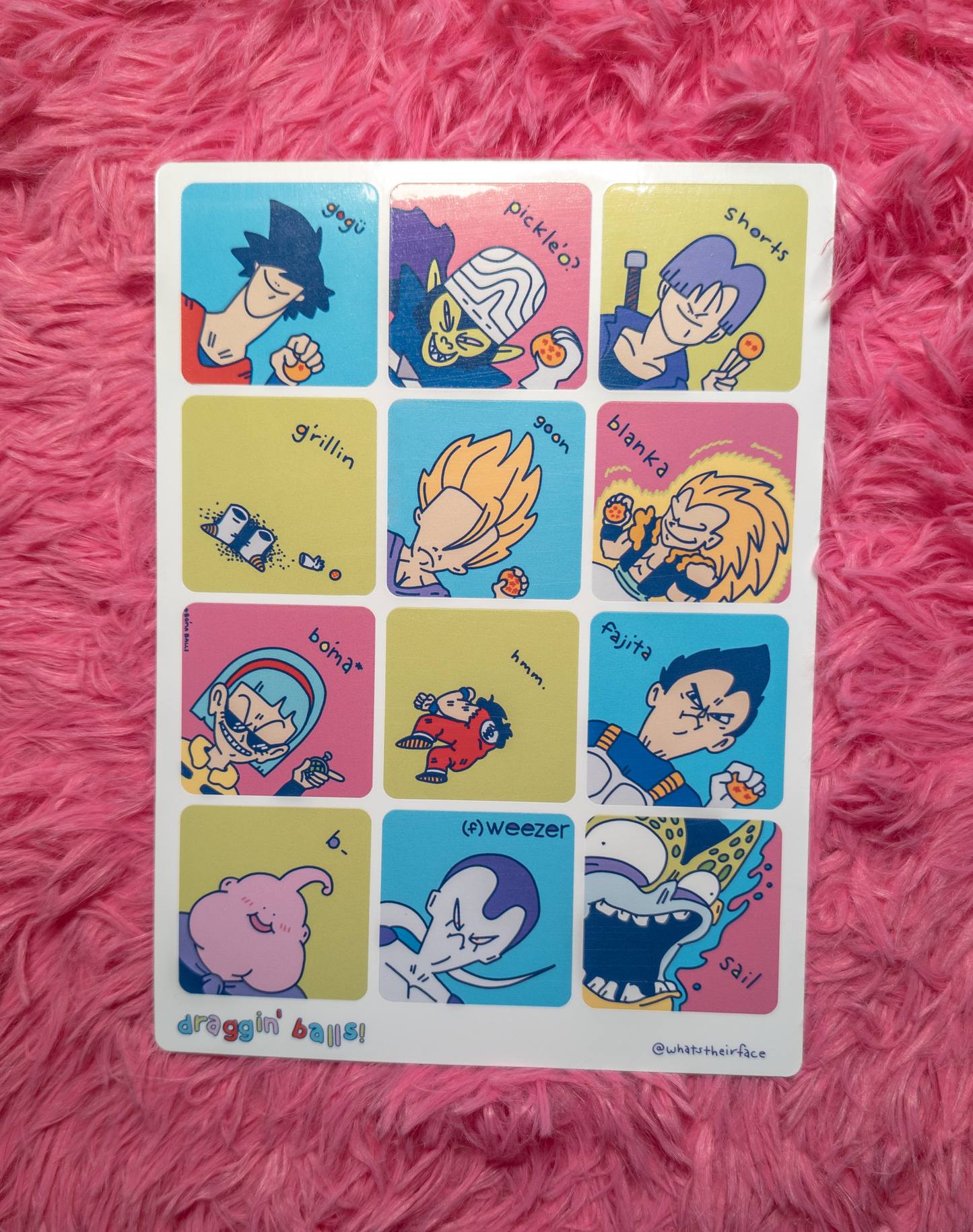 Draggin' Balls sticker sheet!