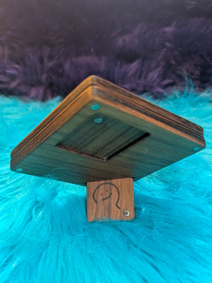 Magnetic walnut sticky note frame!