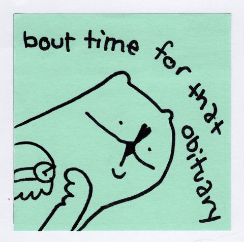 Bout time sticker!