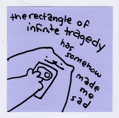 Rectangle of infinite tragedy sticker!