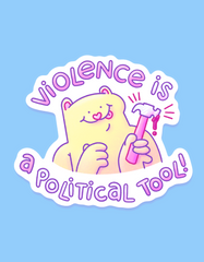 Violence sticker!
