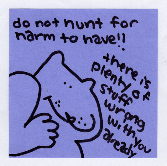 Do not hunt sticker! *Preorder*