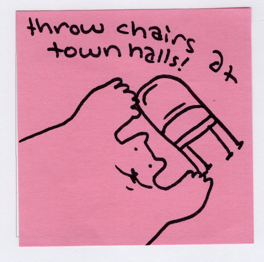 Throw chairs sticker! *Preorder*