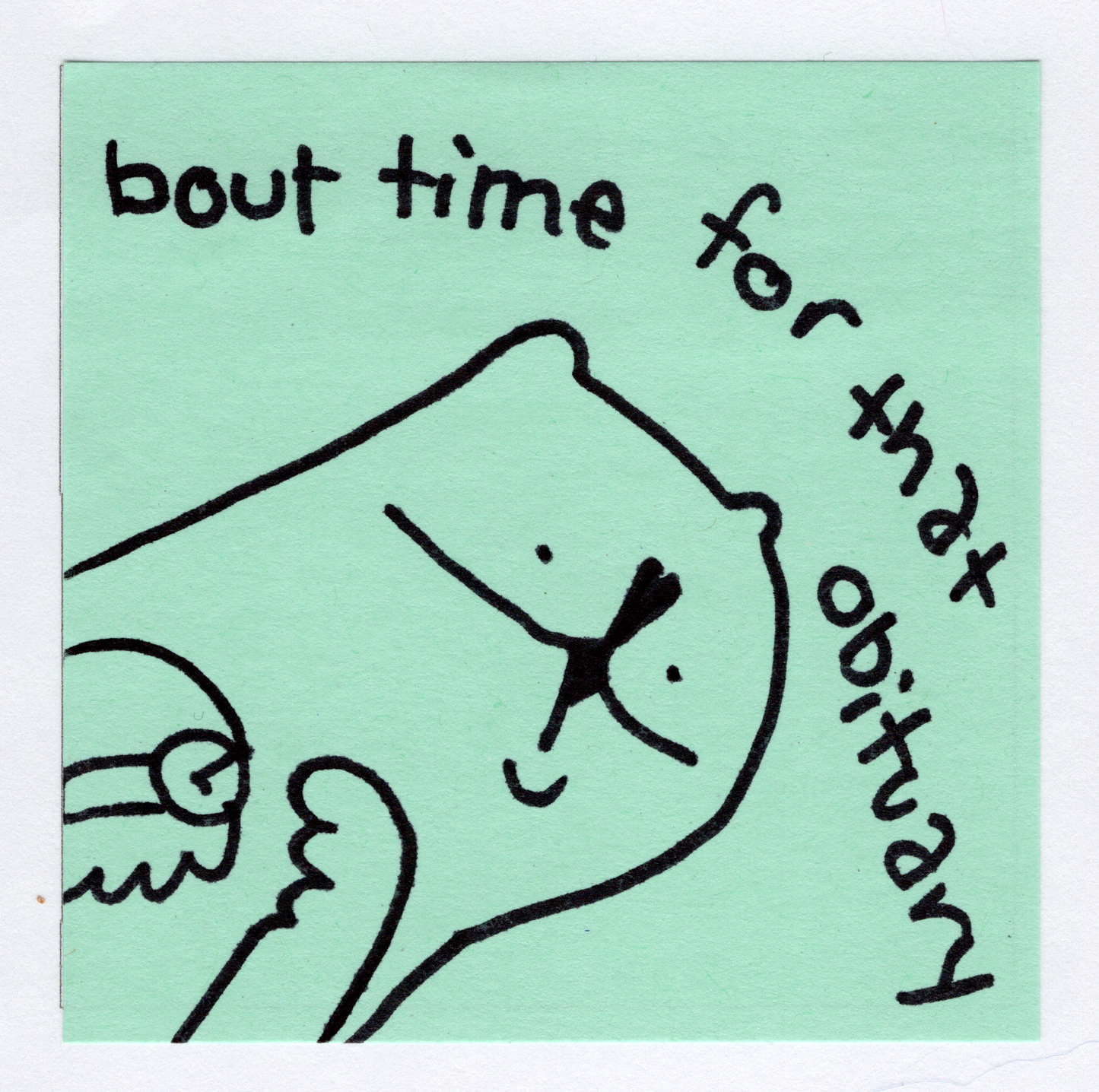 Bout time sticker! *Preorder*
