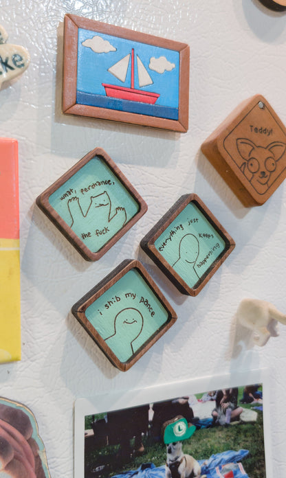 Wood frame Magnets!